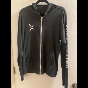 Unisex Grey Orangetheory Fitness Zip Up Hoodie